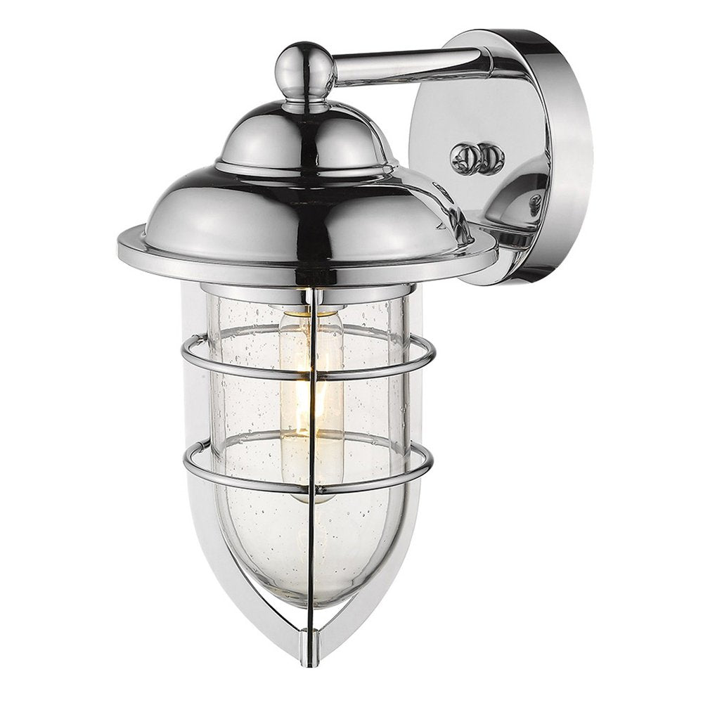 Silver Teardrop Shape Wall Sconce — view 5