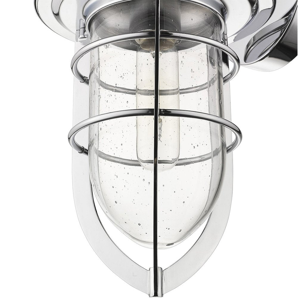 Silver Teardrop Shape Wall Sconce — view 6
