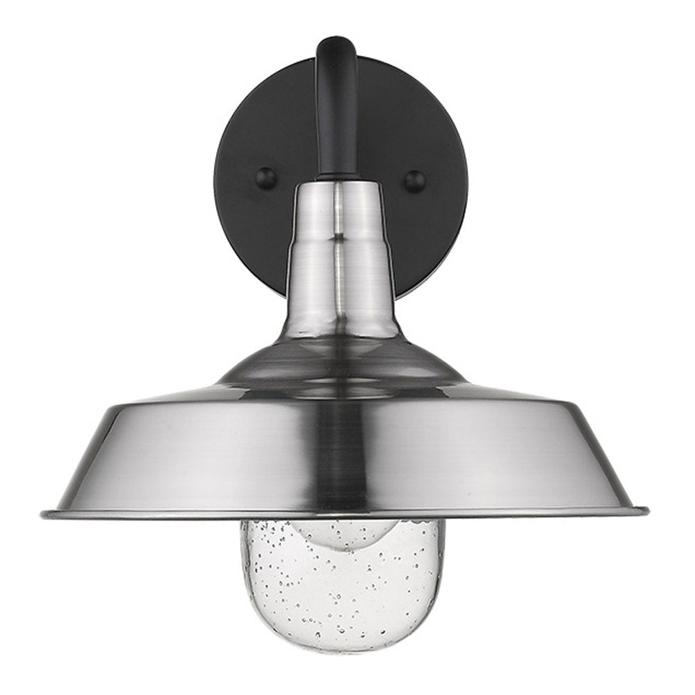 Silver Shallow Plate Shape Wall Light HomeRoots