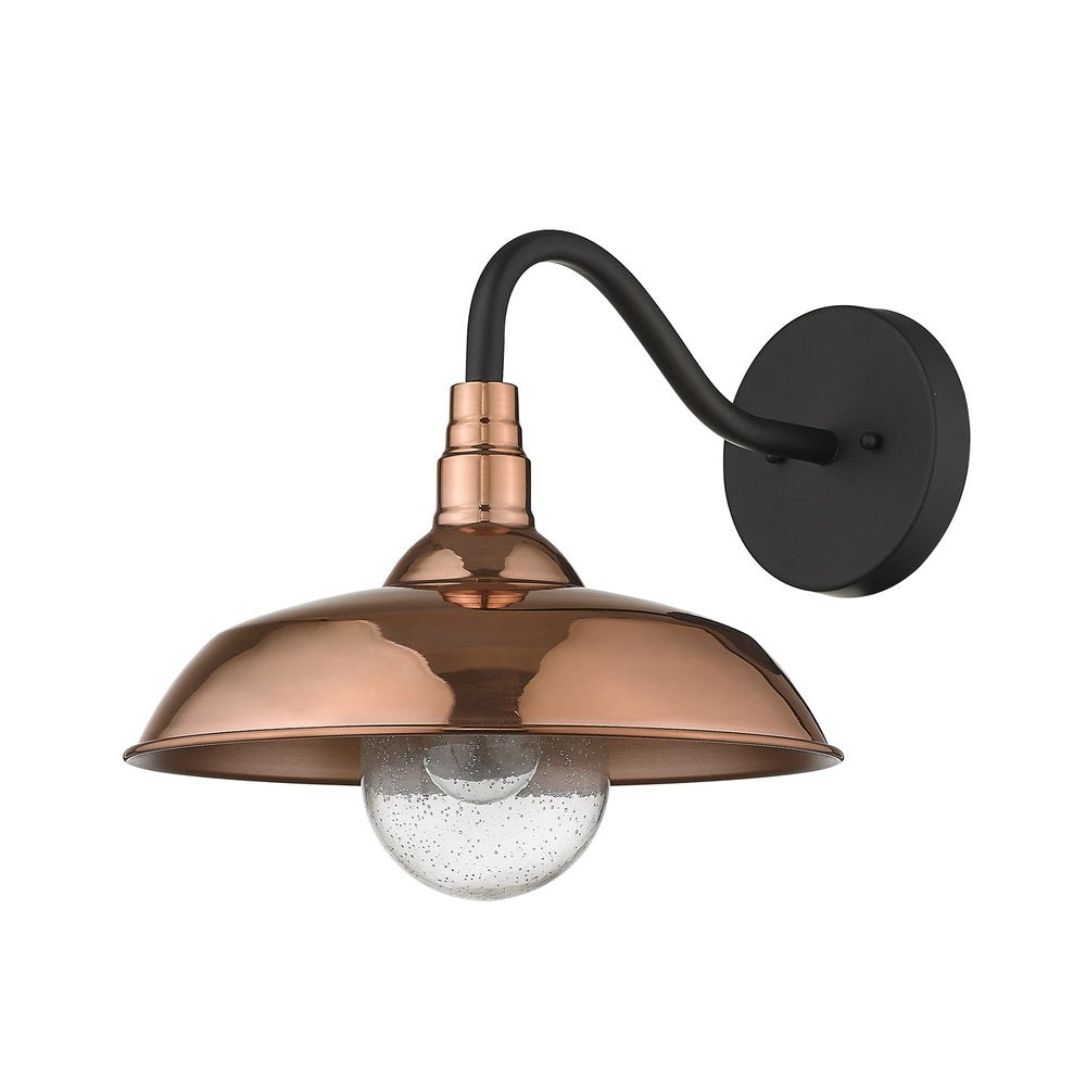 Burry 1-Light Copper Wall Light HomeRoots