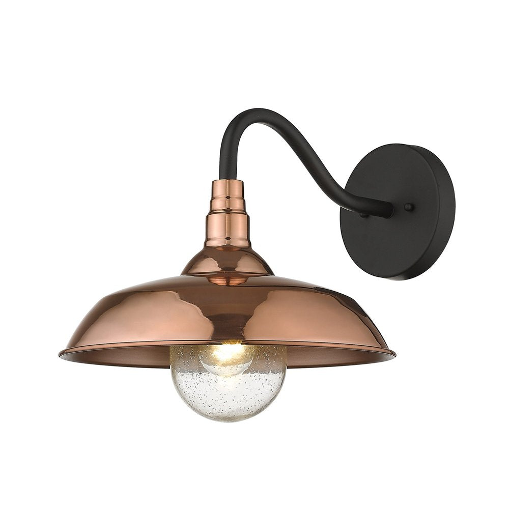 Burry 1-Light Copper Wall Light HomeRoots