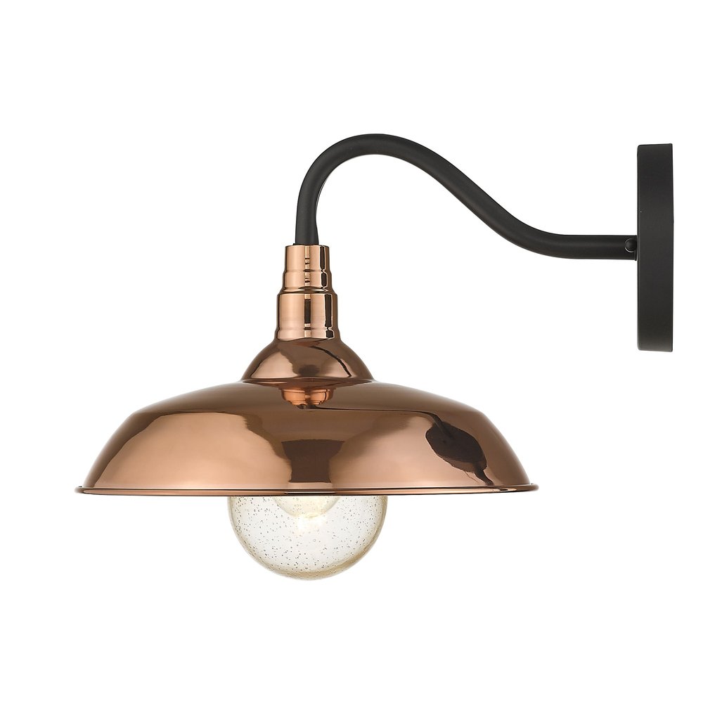Burry 1-Light Copper Wall Light HomeRoots