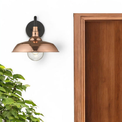 Burry 1-Light Copper Wall Light HomeRoots