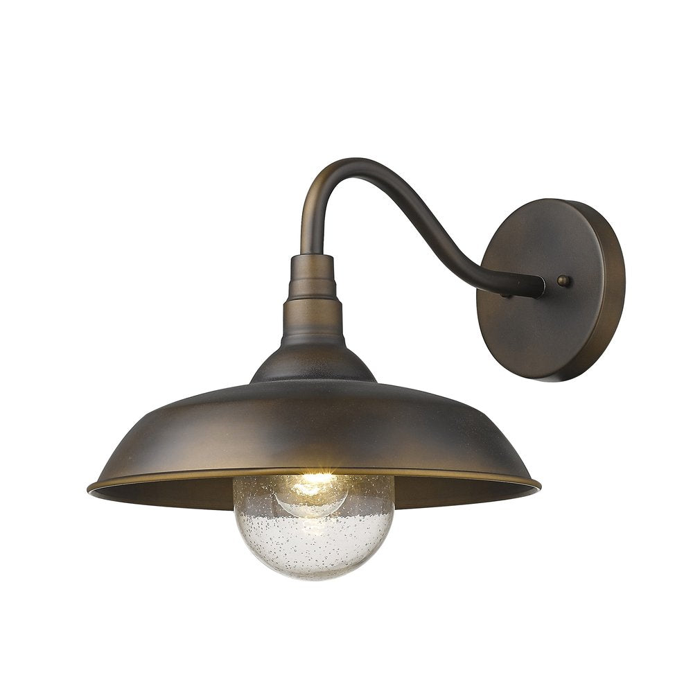 Bronze Seeded Dimmable Outdoor Hanging Light With Bronze Shades — view 3