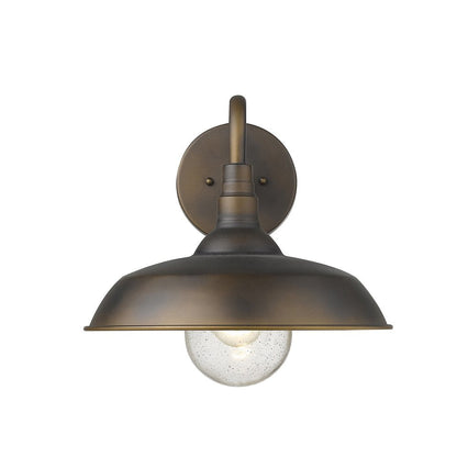 Burry 1-Light Oil-Rubbed Bronze Wall Light HomeRoots