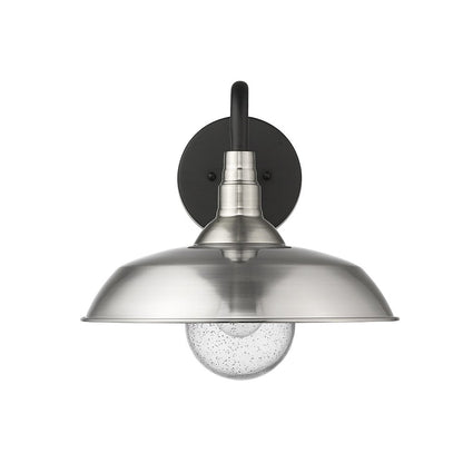 Burry 1-Light Satin Nickel Wall Light HomeRoots