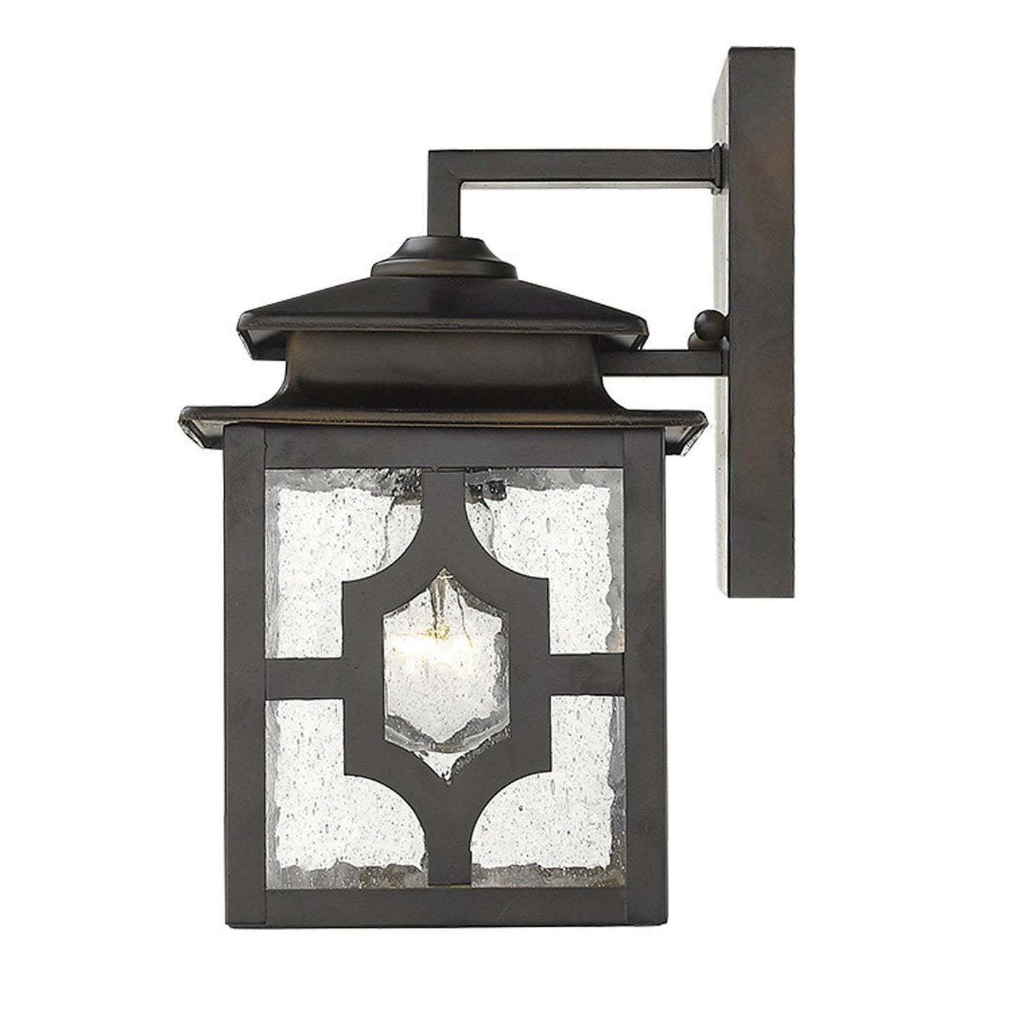 Antique Bronze Outdoor Lantern Wall Light - FurniFindUSA