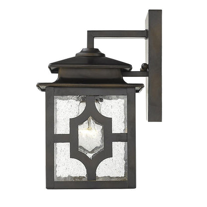 Antique Bronze Outdoor Lantern Wall Light HomeRoots