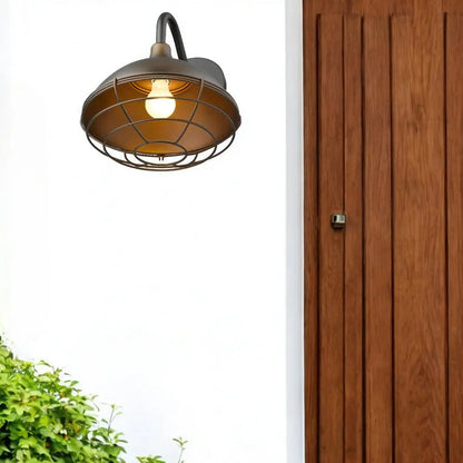 Afton 1-Light Oil-Rubbed Bronze Wall Light HomeRoots