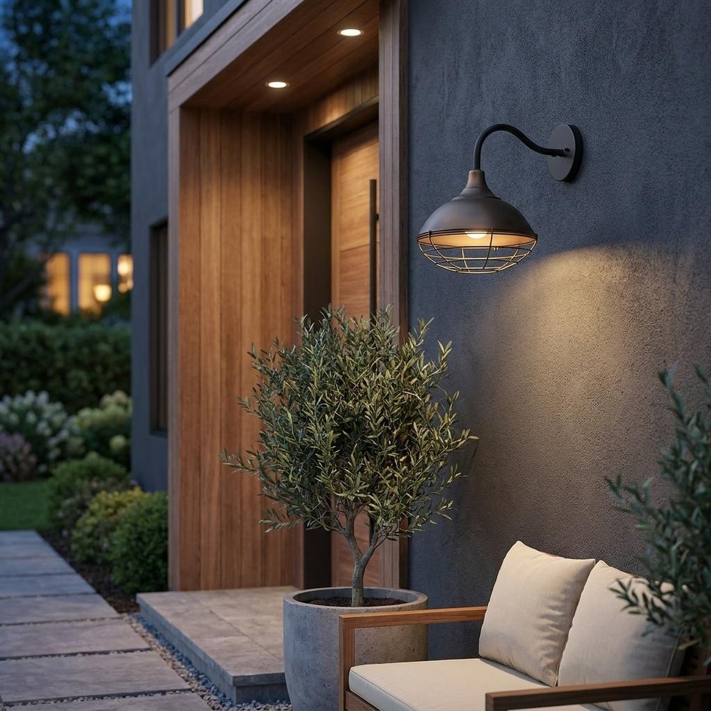 Bronze And Black Dimmable Outdoor Hanging Light With Bronze And Black Shades — view 9