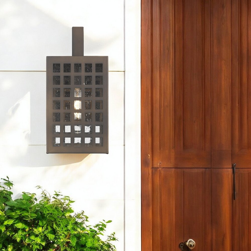 Letzel 1-Light Oil-Rubbed Bronze Wall Light HomeRoots
