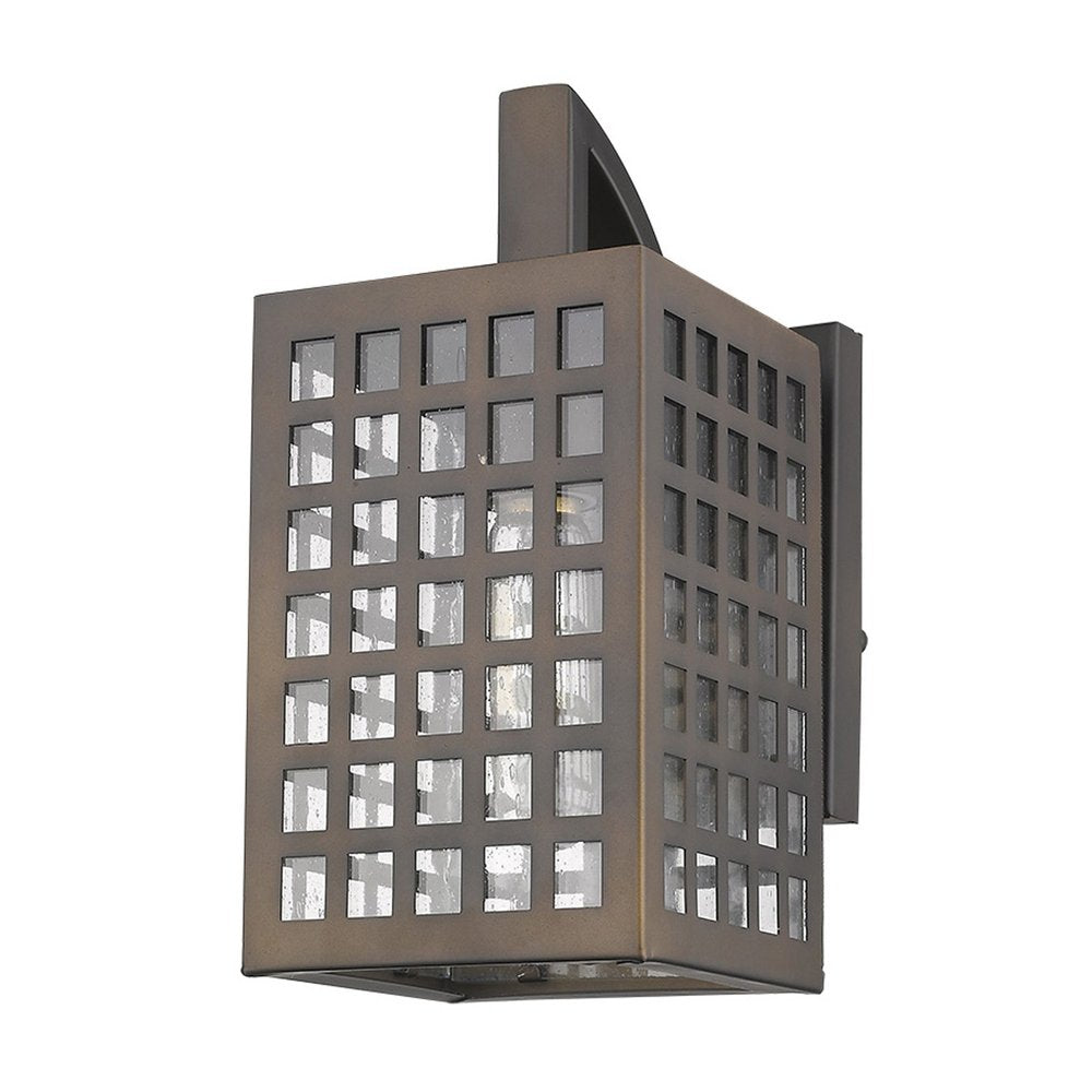 Letzel 1-Light Oil-Rubbed Bronze Wall Light HomeRoots