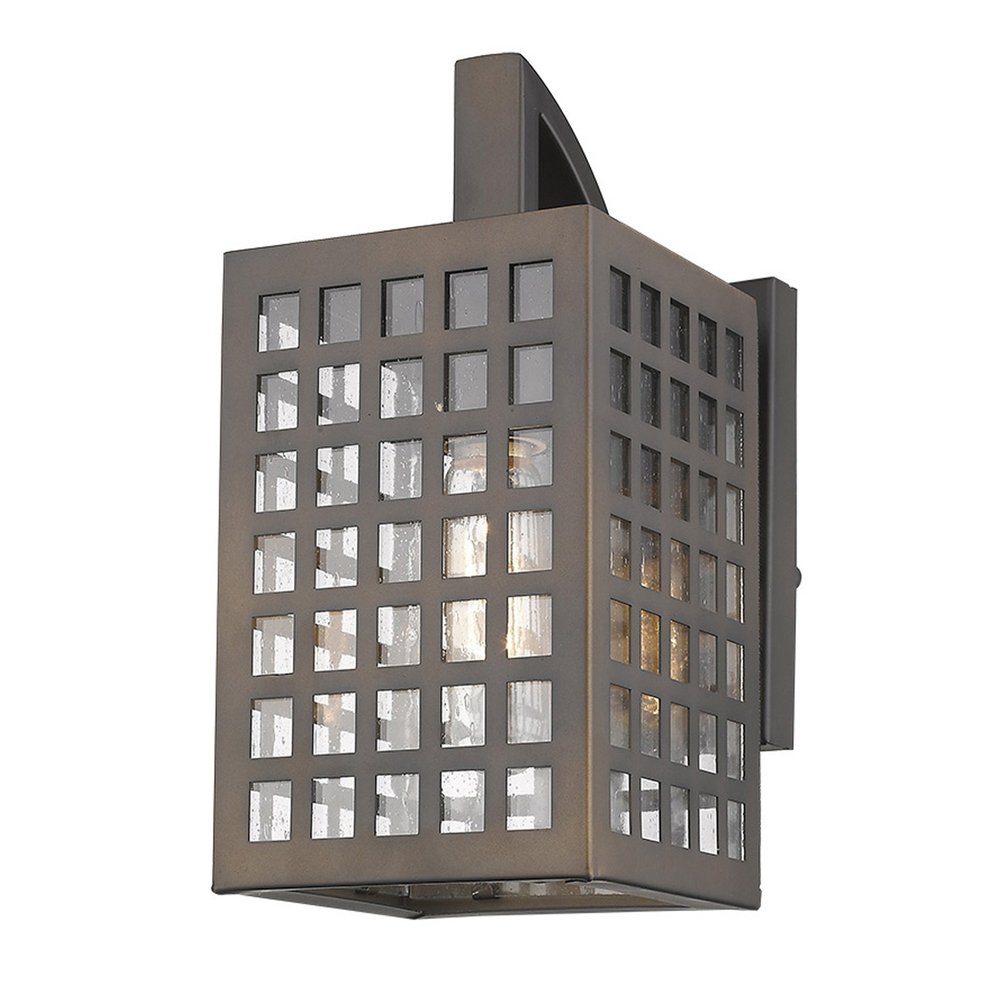Letzel 1-Light Oil-Rubbed Bronze Wall Light HomeRoots