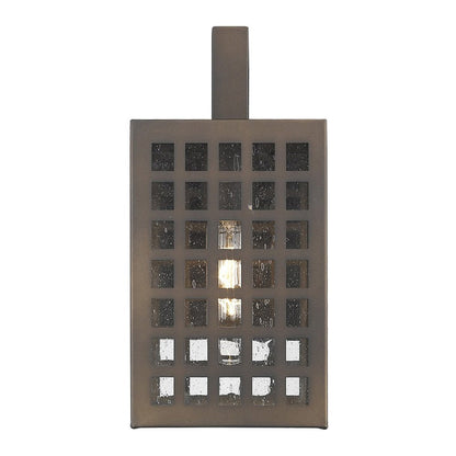 Letzel 1-Light Oil-Rubbed Bronze Wall Light HomeRoots