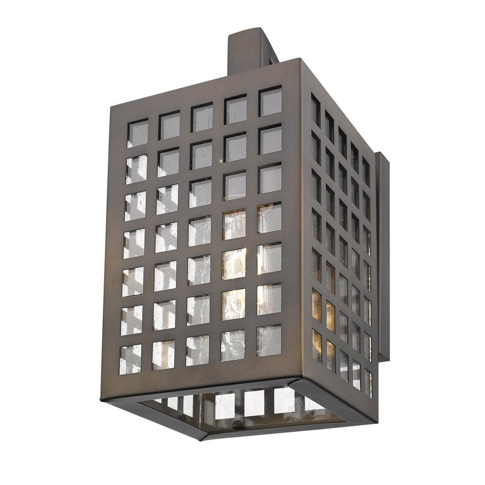 Letzel 1-Light Oil-Rubbed Bronze Wall Light HomeRoots