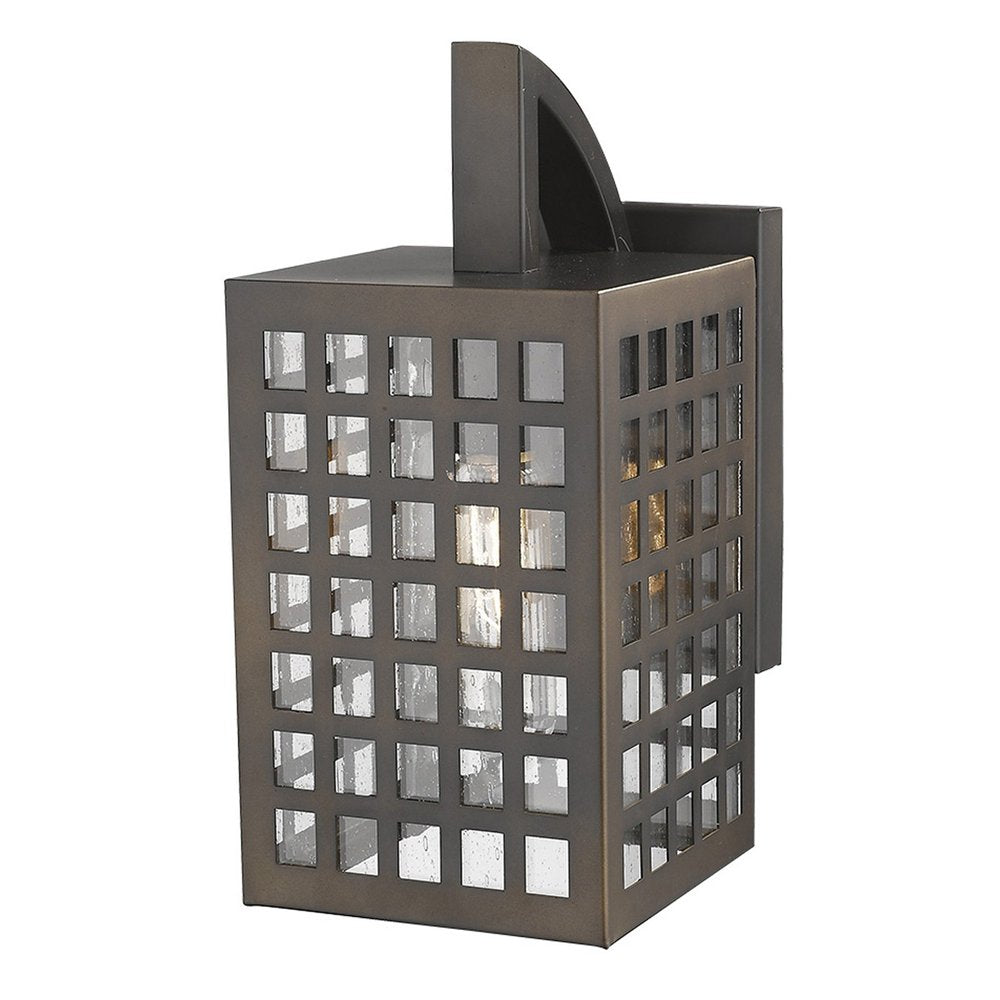 Letzel 1-Light Oil-Rubbed Bronze Wall Light HomeRoots