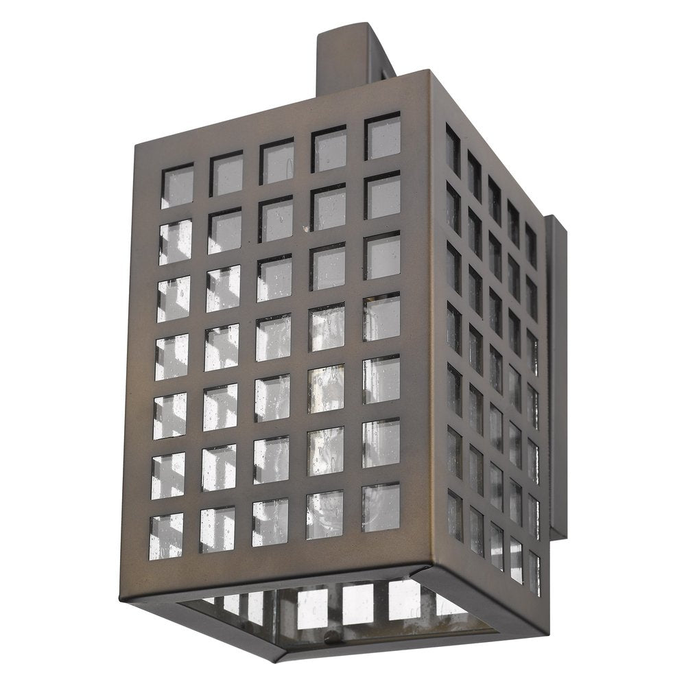 Letzel 1-Light Oil-Rubbed Bronze Wall Light HomeRoots