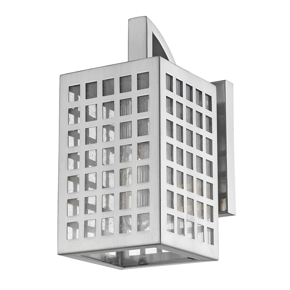 Letzel 1-Light Satin Nickel Wall Light HomeRoots
