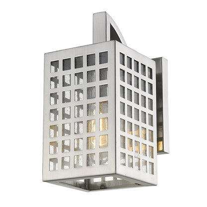 Silver And Clear Seeded Dimmable Outdoor Hanging Light With Silver And Clear Shades HomeRoots