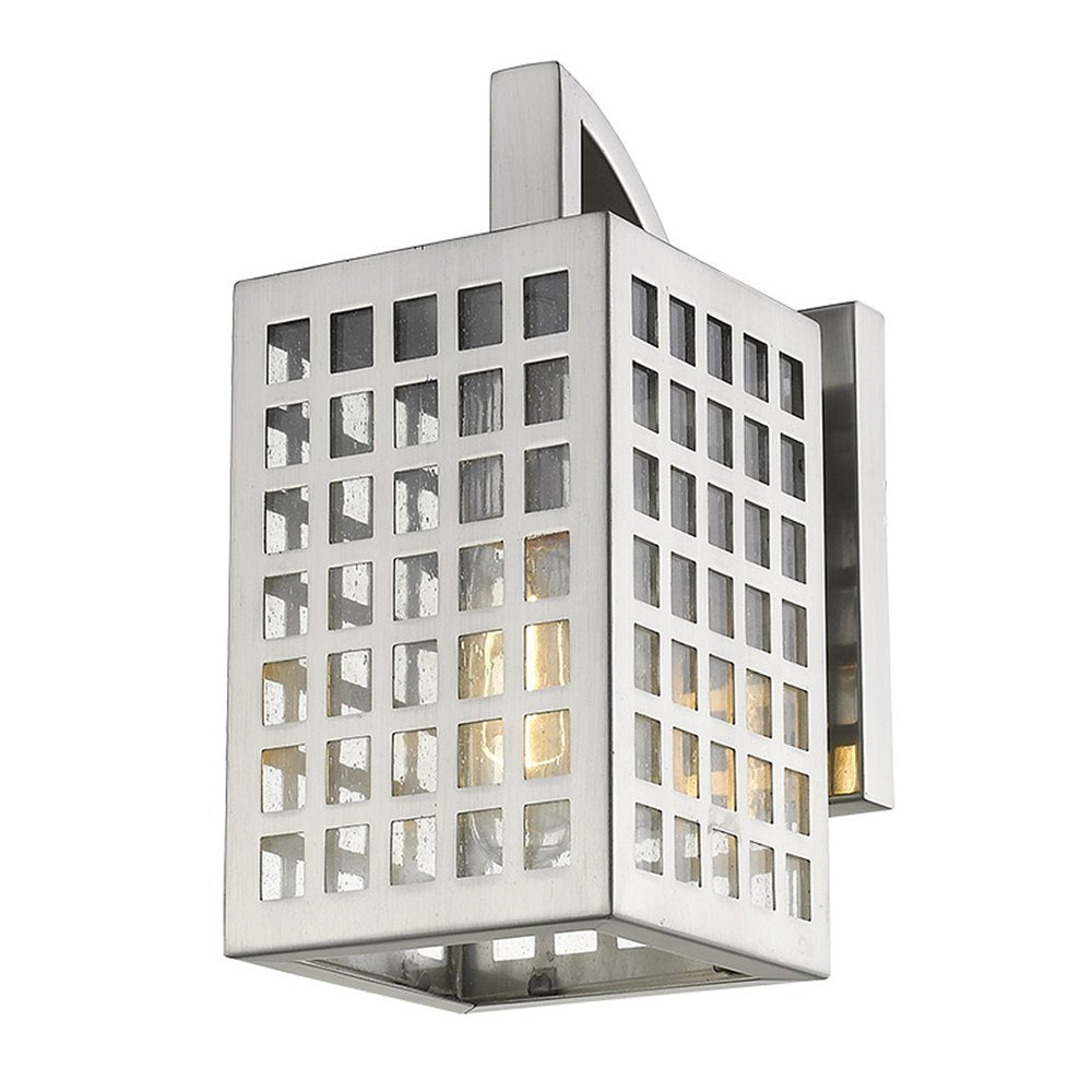 Letzel 1-Light Satin Nickel Wall Light HomeRoots