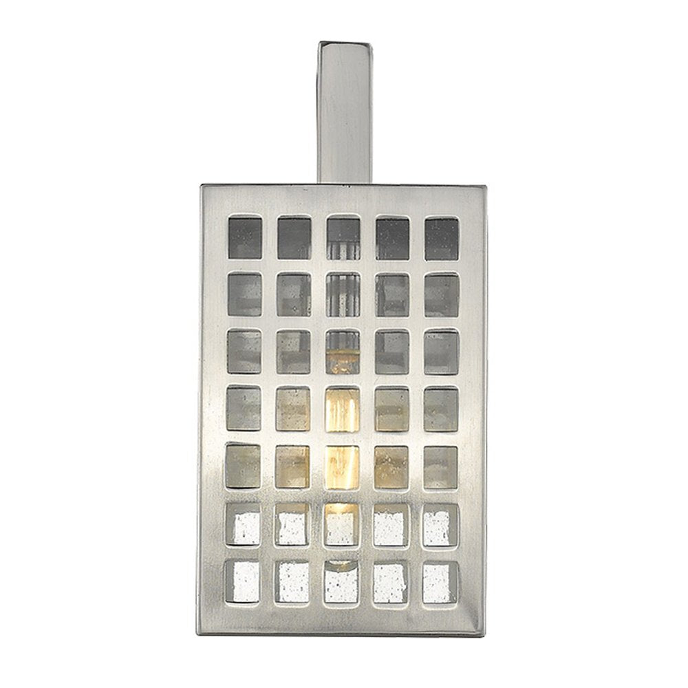 Letzel 1-Light Satin Nickel Wall Light HomeRoots