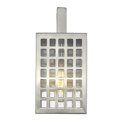 Letzel 1-Light Satin Nickel Wall Light HomeRoots