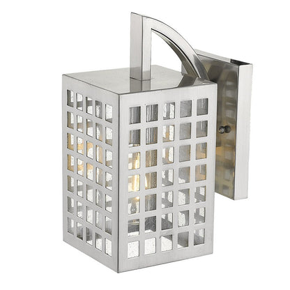 Letzel 1-Light Satin Nickel Wall Light HomeRoots