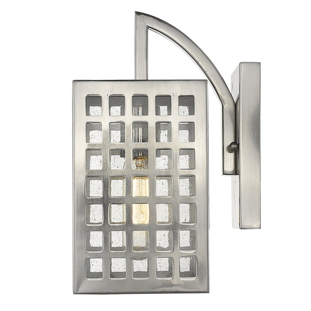 Letzel 1-Light Satin Nickel Wall Light HomeRoots