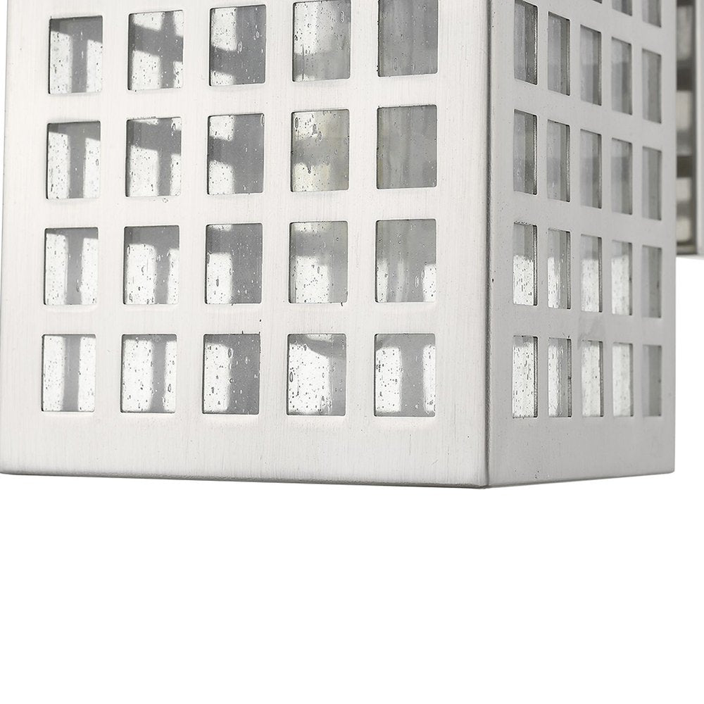 Letzel 1-Light Satin Nickel Wall Light HomeRoots