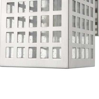 Letzel 1-Light Satin Nickel Wall Light HomeRoots