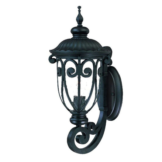 Traditional Matte Black Wall Sconce HomeRoots