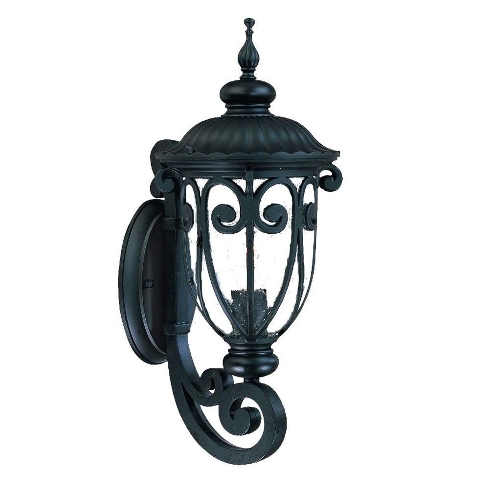 Traditional Matte Black Wall Sconce HomeRoots