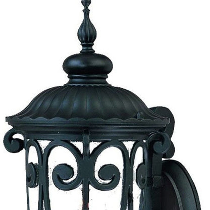 Traditional Matte Black Wall Sconce HomeRoots