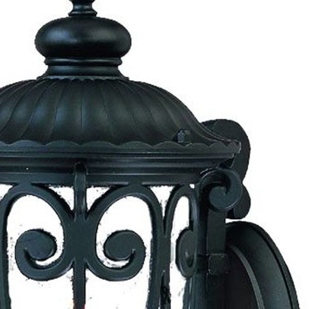 Traditional Matte Black Wall Sconce HomeRoots