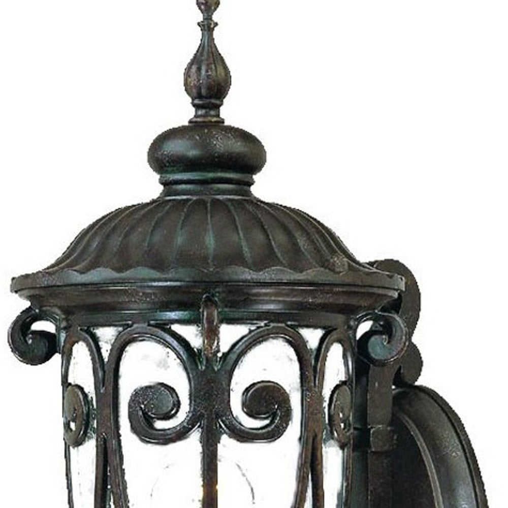 Traditional Dark Brown Wall Sconce HomeRoots