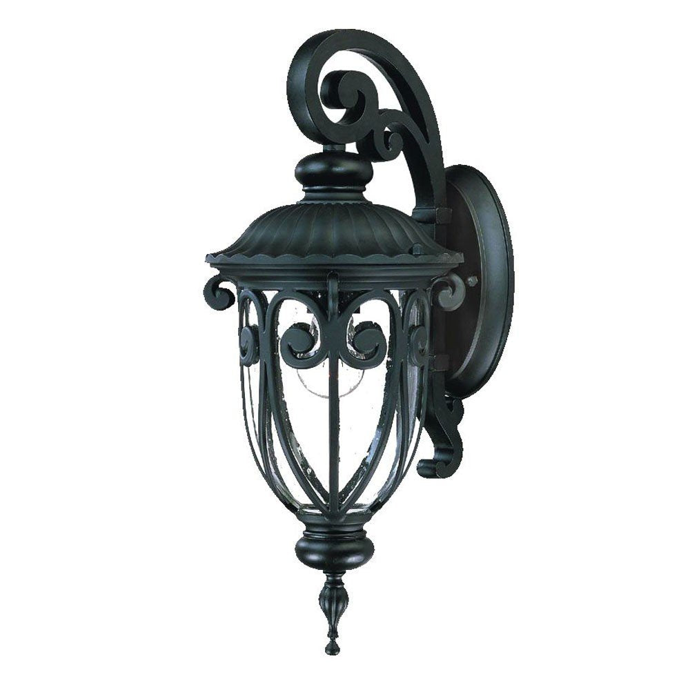 Matte Black Hanging Goblet Wall Light — view 1