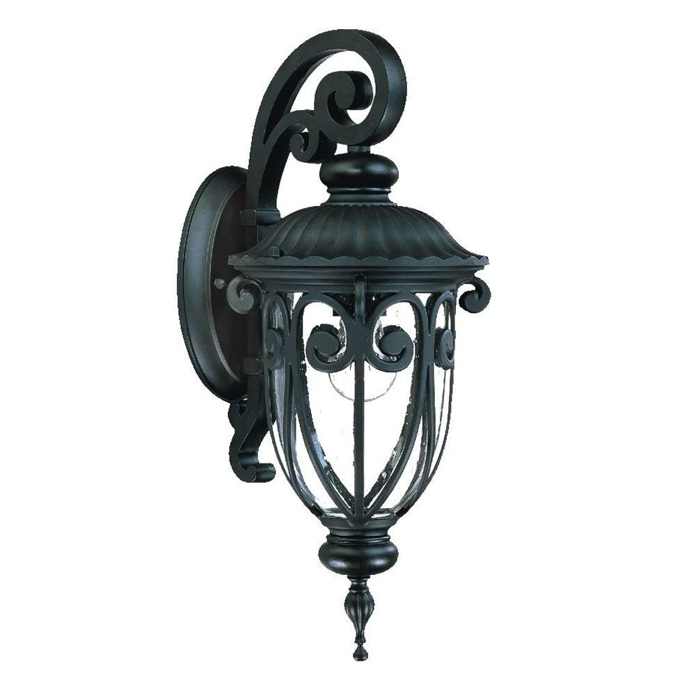 Matte Black Hanging Goblet Wall Light — view 2