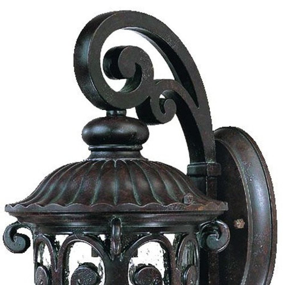 Dark Brown Hanging Goblet Wall Light — view 3
