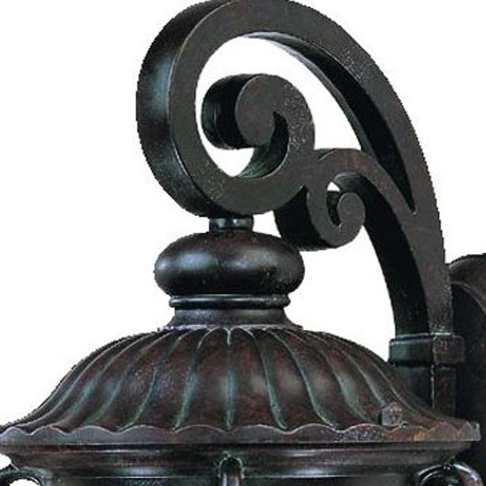 Dark Brown Hanging Goblet Wall Light