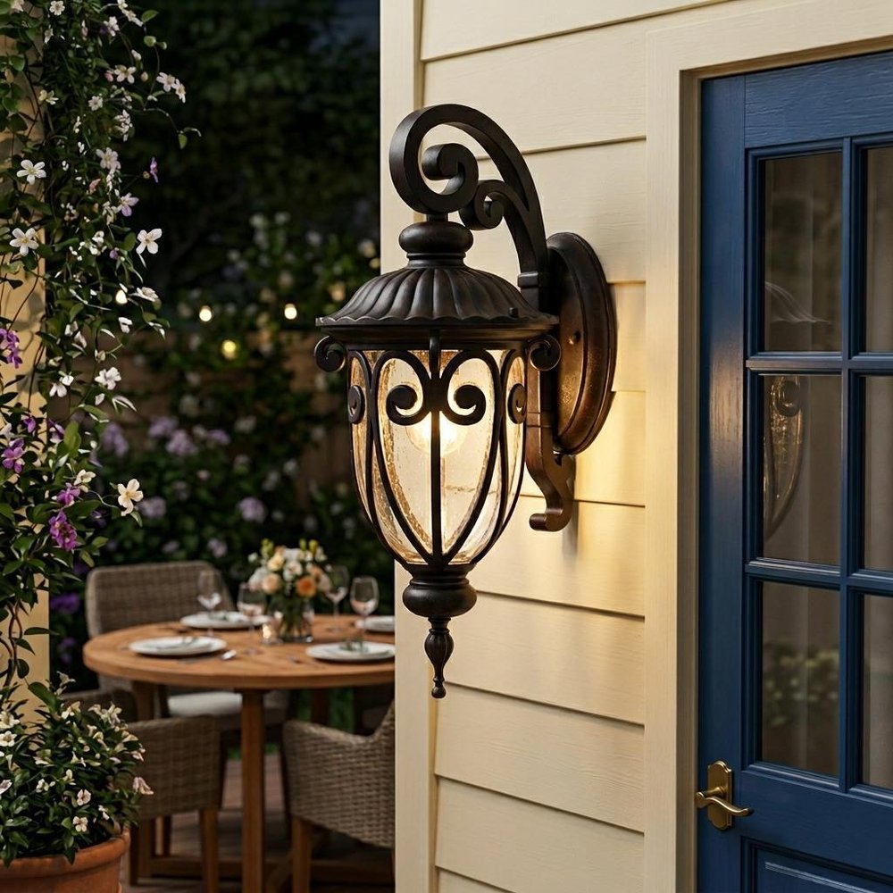 Dark Brown Hanging Goblet Wall Light — view 5