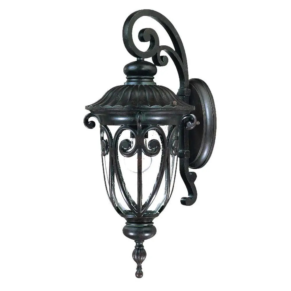 Naples 1-Light Marbelized Mahogany Wall Light HomeRoots
