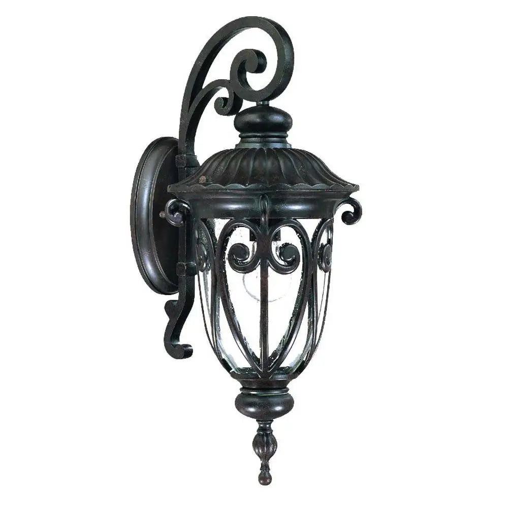 Naples 1-Light Marbelized Mahogany Wall Light HomeRoots