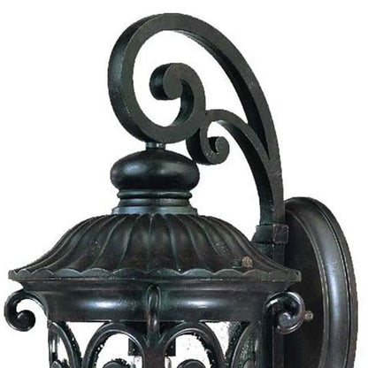 Naples 1-Light Marbelized Mahogany Wall Light HomeRoots