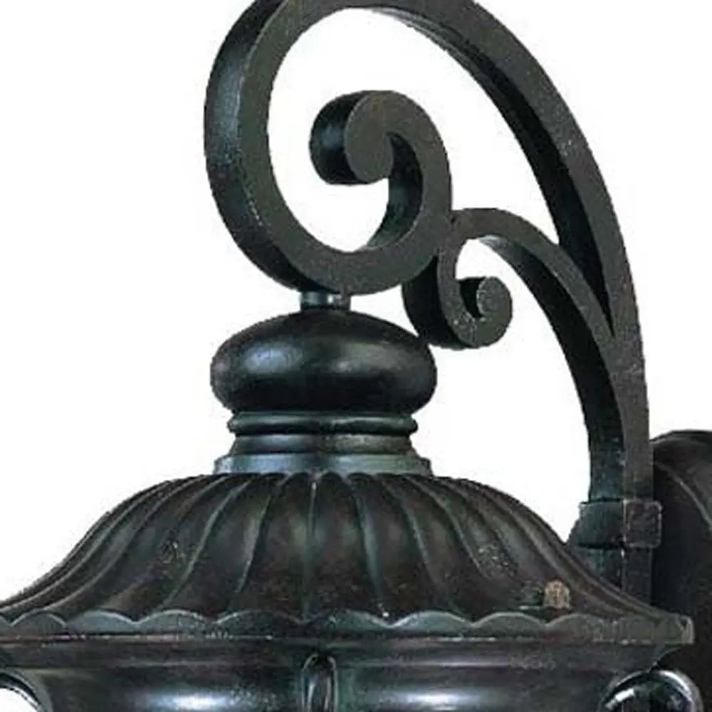 Naples 1-Light Marbelized Mahogany Wall Light HomeRoots