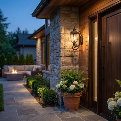 Black And Clear Seeded Dimmable Outdoor Hanging Light With Black And Clear Shades HomeRoots