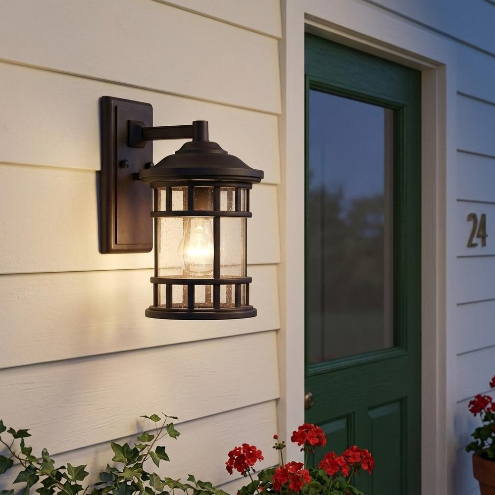Antique Bronze Canister Wall Light — view 5