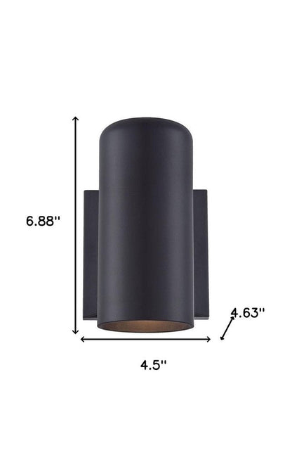 Minimalist Matte Black Wall Sconce HomeRoots