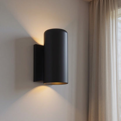 Minimalist Matte Black Wall Sconce HomeRoots