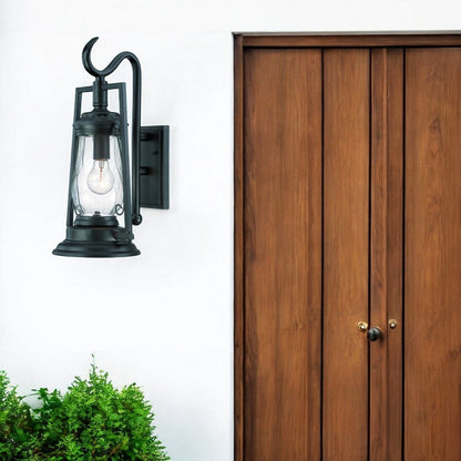 Matte Black Oil Lamp Wall Light HomeRoots