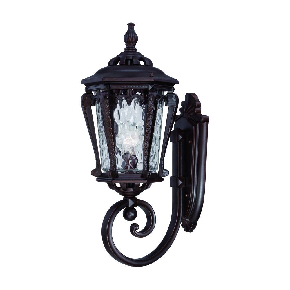 23" Black And Clear Metal and Glass Flush Mounted Sconce HomeRoots